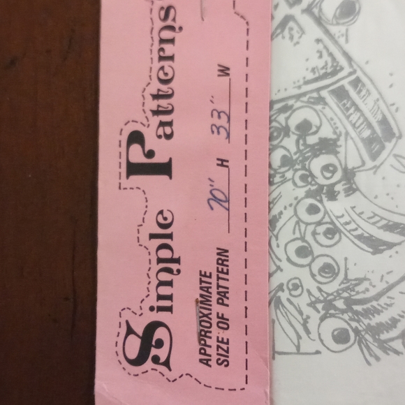 Vintage Simple Patterns for Christmas Mrs Clause Yard Art Pattern Size 70" x 33" - Picture 3 of 5